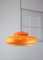 Mid-Century Italian Orange Acrylic Pendant Lamp 8