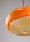Mid-Century Italian Orange Acrylic Pendant Lamp 2