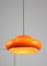 Mid-Century Italian Orange Acrylic Pendant Lamp 4