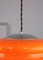 Mid-Century Italian Orange Acrylic Pendant Lamp 11
