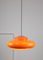 Mid-Century Italian Orange Acrylic Pendant Lamp 7