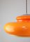 Mid-Century Italian Orange Acrylic Pendant Lamp 9