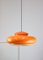 Mid-Century Italian Orange Acrylic Pendant Lamp, Image 14