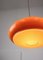 Mid-Century Italian Orange Acrylic Pendant Lamp 3