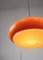 Mid-Century Italian Orange Acrylic Pendant Lamp, Image 3