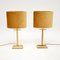 Vintage Brass & Lucite Table Lamps, Set of 2 3