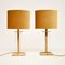 Vintage Brass & Lucite Table Lamps, Set of 2 2