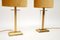 Vintage Brass & Lucite Table Lamps, Set of 2 4