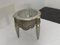 Eclectic Table Covered with Silver Top Glass, 1990s 1