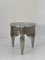 Eclectic Table Covered with Silver Top Glass, 1990s 3
