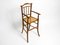 French Child's Highchair in Bentwood with Viennese Wicker Seat, 1930s 19