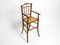 French Child's Highchair in Bentwood with Viennese Wicker Seat, 1930s, Image 19