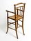 French Child's Highchair in Bentwood with Viennese Wicker Seat, 1930s 17