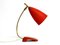 Mid-Century Red Table Lamp with Brass Neck from Cosack, Image 1