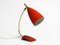 Mid-Century Red Table Lamp with Brass Neck from Cosack 3