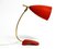 Mid-Century Red Table Lamp with Brass Neck from Cosack, Image 2