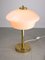 Mid-Century Brass & Glass Table Lamp, Image 3