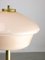 Mid-Century Tischlampe aus Messing & Glas 10