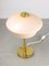 Lampe de Bureau Mid-Century en Laiton et Verre 8