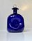 Squeezed Blue Glass Decanter by Jacob E. Bang for Holmegaard, 1960s 2