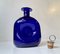 Squeezed Blue Glass Decanter by Jacob E. Bang for Holmegaard, 1960s 3