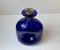 Squeezed Blue Glass Decanter by Jacob E. Bang for Holmegaard, 1960s, Image 1