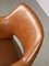 Silla giratoria Mid-Century de cuero sintético marrón de Stol, Imagen 14