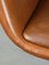 Silla giratoria Mid-Century de cuero sintético marrón de Stol, Imagen 6
