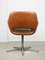 Mid-Century Brown Leatherette Swivel Chair from Stol 9