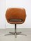 Mid-Century Brown Leatherette Swivel Chair from Stol, Image 9