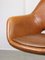 Mid-Century Brown Leatherette Swivel Chair from Stol, Image 11