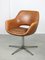 Mid-Century Drehsessel aus braunem Kunstleder von Stol 2