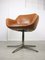 Mid-Century Brown Leatherette Swivel Chair from Stol, Image 10