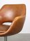 Mid-Century Brown Leatherette Swivel Chair from Stol 12