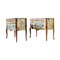 Louis XV Style Commodes with Marble Tops, 1950s, Set of 2, Image 4