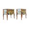 Louis XV Style Commodes with Marble Tops, 1950s, Set of 2, Image 2