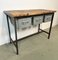 Industrial Worktable with Three Iron Drawers, 1960s 2