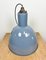 Vintage Blue Cast Iron Ceiling Lamp, 1950s 9