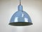 Lámpara de techo vintage de hierro fundido azul, años 50, Imagen 6