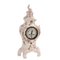 French Baroque Style Countertop Clock in Porcelain, 1800s 1