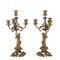 Kerzenständer aus Bronze, 19. Jh., 2er Set 1