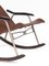 Leather Rocking Folding Chair by Takeshi Nii, 1950s 8