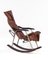 Leather Rocking Folding Chair by Takeshi Nii, 1950s, Image 5