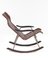 Leather Rocking Folding Chair by Takeshi Nii, 1950s, Image 3
