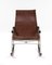 Leather Rocking Folding Chair by Takeshi Nii, 1950s 2