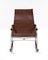 Rocking Chair Pliante en Cuir par Takeshi Nii, 1950s 2