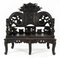 Chinese Carved Wood Living Room Set, 1930s, Set of 4 2