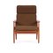 FD-164 Army Chair with Footstool by Arne Vodder for Cado, Set of 2 4