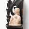 Traditional Plaster Virgin Figure in a Wooden Altar, 1950s, Image 5