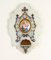 19th Century French Onyx and Cloisonne Ename Holy Water Font Stoop, Image 8